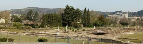 Vue sur les vestiges du Musée Gallo Romain