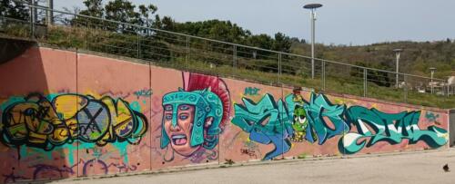 Graff a coté du Musée Gallo Romain