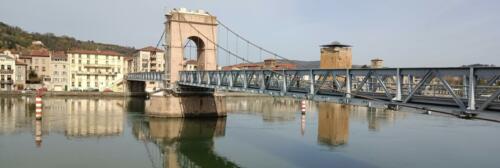 Le pont suspendu de Vienne (ou La Passerelle depuis mars 2014)