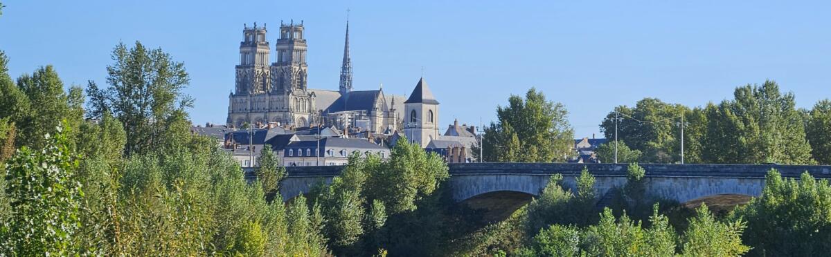 Vue sur Orléans depuis le pont Georges V