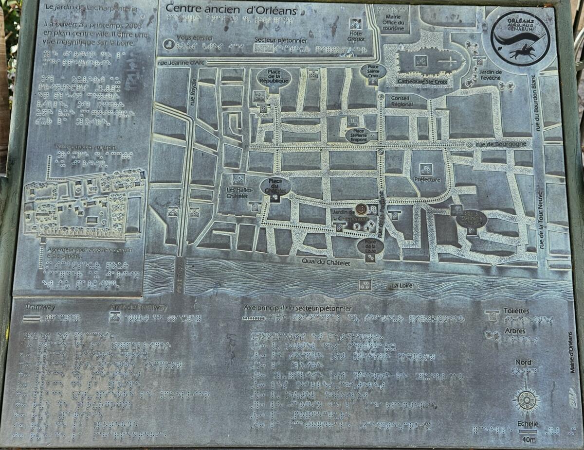 Plan de la Ville en Braille